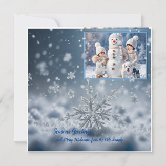 Carte Joyeuses Fêtes, minimaliste, personnalisé