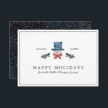 Carte Joyeuses fêtes | Noël rustique classique<br><div class="desc">Dans les profondeurs de l'hiver, cette collection classique apporte une touche de couleur très nécessaire. Les illustrations festives et la verdure luxuriante contribuent à égayer les humeurs avec une touche élégante. Voilà à quoi ressemble le plaisir. C'est la saison pour envoyer des cartes de fin de année d'affaires. Ajoutez le...</div>