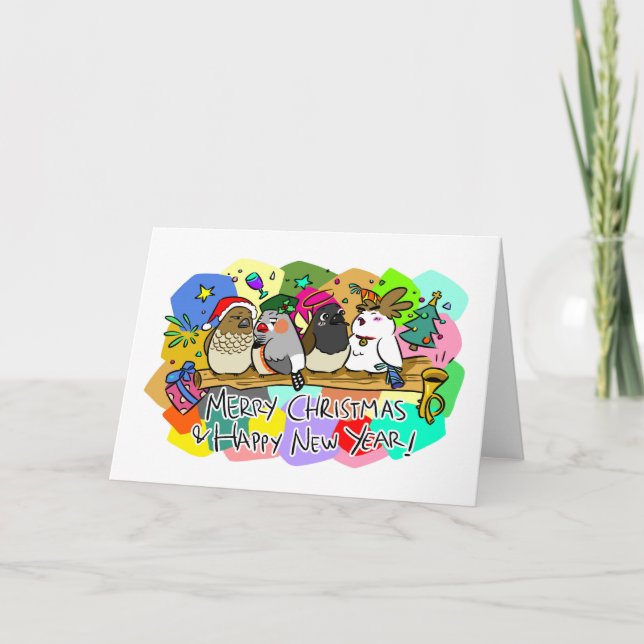 Carte Joyeuses Finies de Noël (Devant)