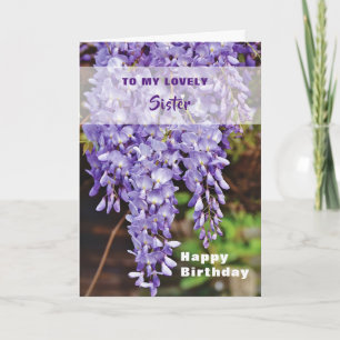 Carte Joyeuses fleurs de la soeur Wisteria