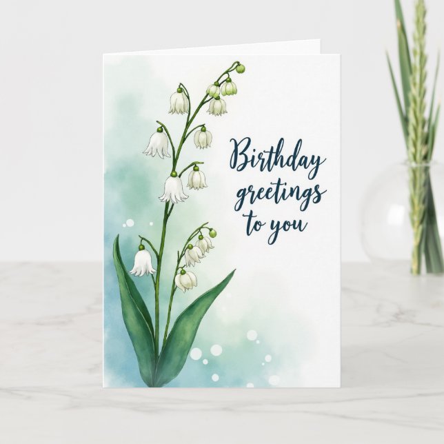 Carte Joyeuses Fleurs Élégantes (Devant)