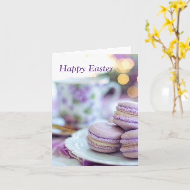 Carte Joyeuses Pâques (Fleur jaune)