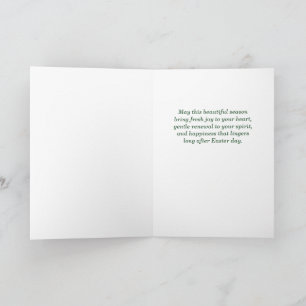 Carte Joyeuses Pâques à quelqu'un de spécial Lapin Flora
