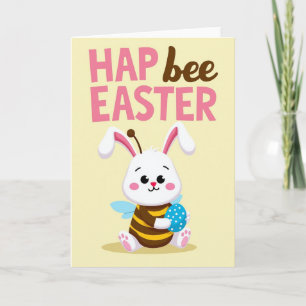 Carte Joyeuses Pâques Abeille