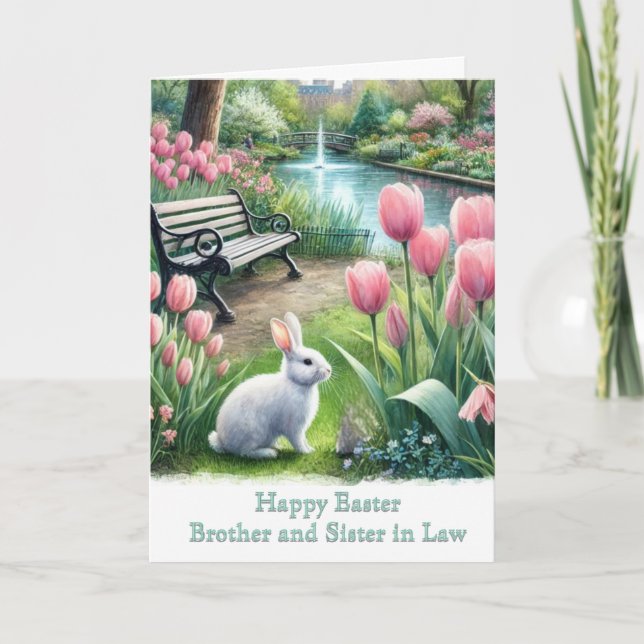 Carte Joyeuses Pâques beau frère belle-sœur (Devant)