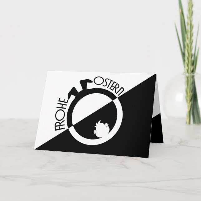 Carte Joyeuses Pâques élégantes pour vos proches ! (Devant)