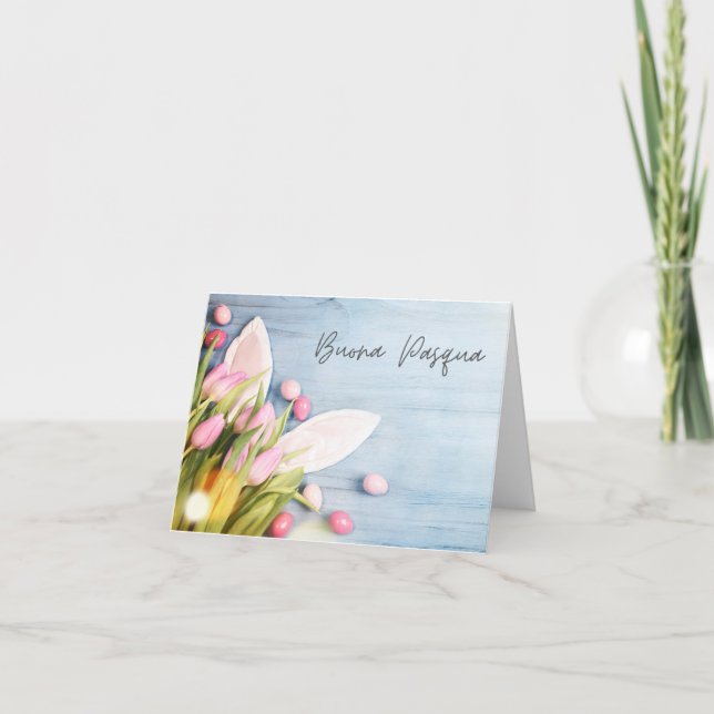 Carte Joyeuses Pâques, Italien Joyeuses Pâques  (Devant)