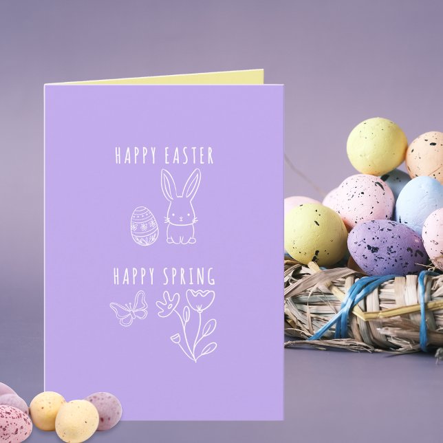Carte Joyeuses Pâques, Joyeux Printemps  (Créateur téléchargé)