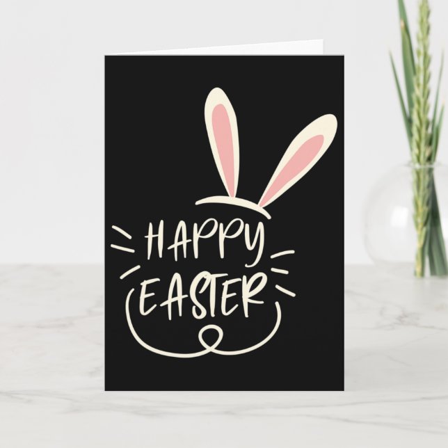 Carte Joyeuses Pâques Mignons œufs Chrétiens ou Catholiq (Devant)