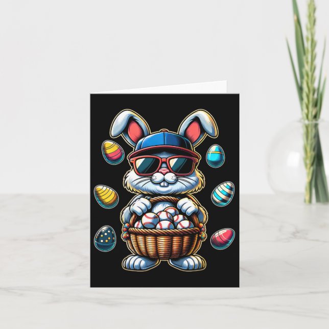Carte Joyeuses Pâques Vendez Garçons Lapin de Pâques Drô (Devant)