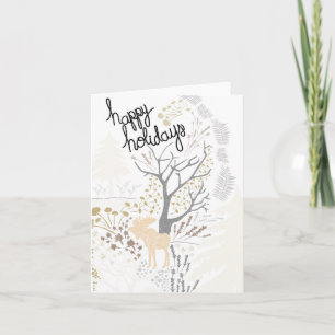 Carte Joyeuses vacances Moose Holiday Card