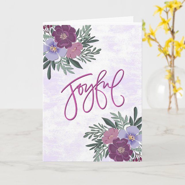 Carte Joyeux (Fleur jaune)