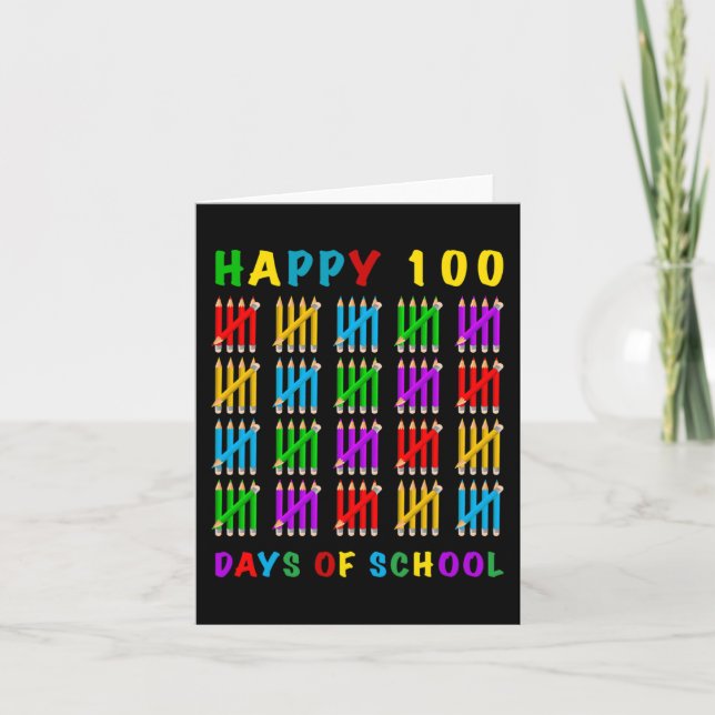 Carte Joyeux 100 Jours D'École (Devant)