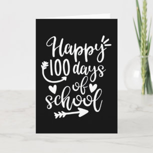 Carte Joyeux 100 Jours d'école 100e jour Plus clair