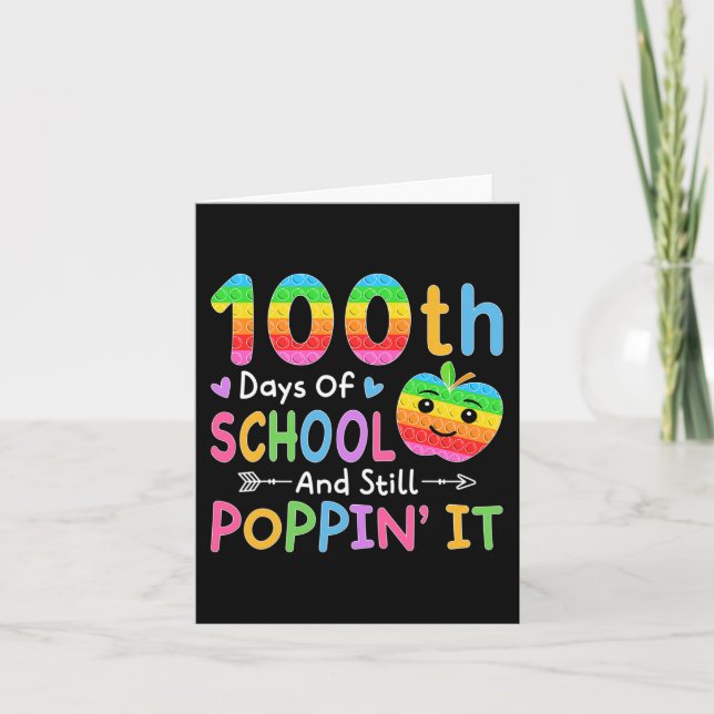 Carte Joyeux 100 Jours D'École Et Encore Pupper' It Kids (Devant)