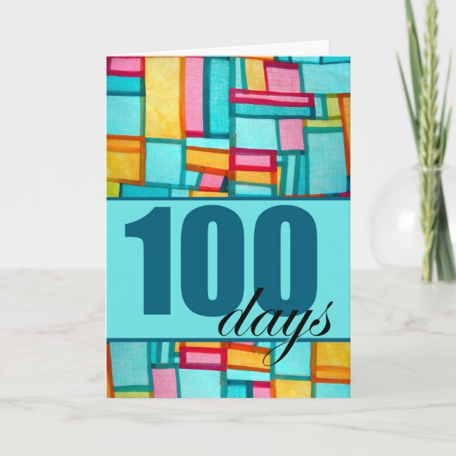 Carte Joyeux 100e Jour d'anniversaire coréen Baek-il pou (Devant)