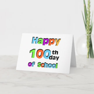 Carte Joyeux 100e jour d'école