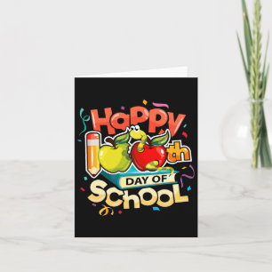 Carte Joyeux 100e jour d'école enseignant Arc-en-ciel 10