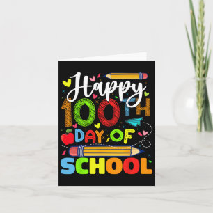Carte Joyeux 100ème Jour De L'École 100 Jours De L'Ensei