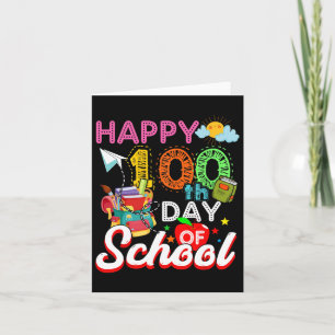 Carte Joyeux 100ème Jour De L'École 100 Jours De L'Ensei
