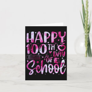 Carte Joyeux 100ème Jour De L'École Tie Dye Arc En Ciel