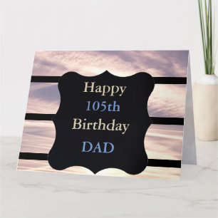 Carte Joyeux 105e anniversaire papa