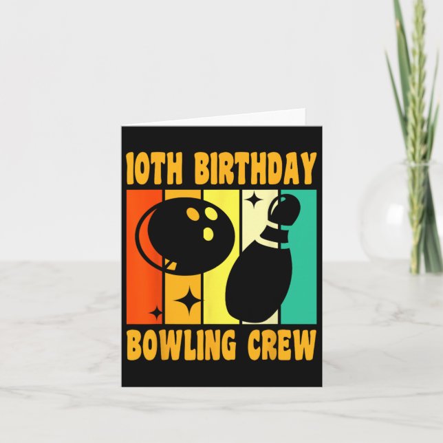 Carte Joyeux 10 Anniversaire 10 Anniversaire Vintage Bow (Devant)