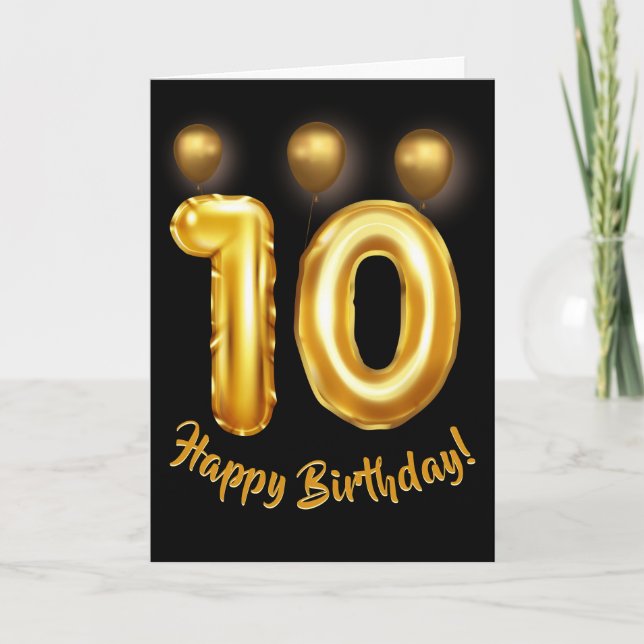 Carte Joyeux 10e anniversaire (Devant)
