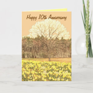 Carte Joyeux 10e Anniversaire