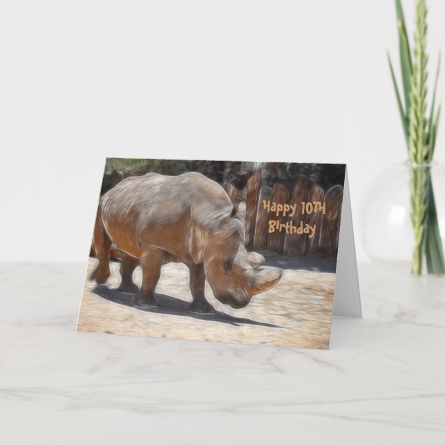 Carte Joyeux 10ème anniversaire (Devant)