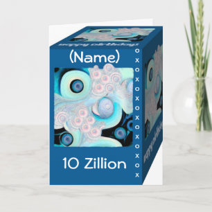 Carte Joyeux 10ème anniversaire - Zillions de Hugs & Kis
