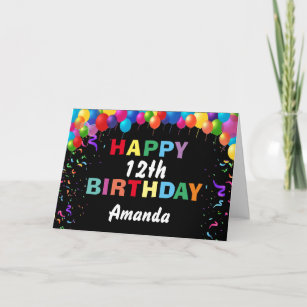 Cartes 12 Ans D Anniversaire Zazzle Fr