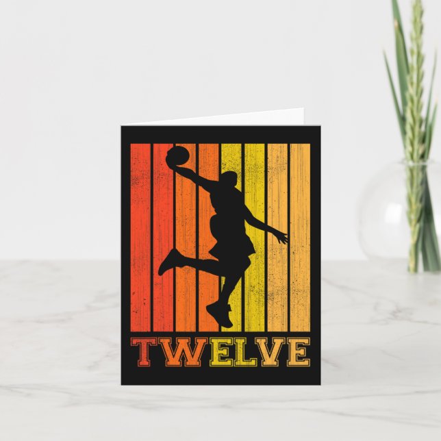 Carte Joyeux 12e anniversaire Décorations pour garçons B (Devant)