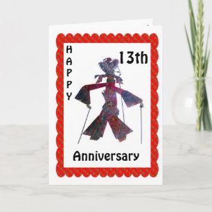Carte Joyeux 13e anniversaire