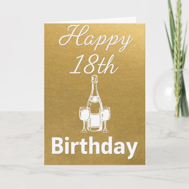 Carte Joyeux 18ème anniversaire (Devant)