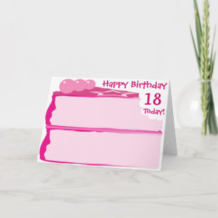 Carte Joyeux 18ème anniversaire