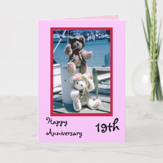 Carte Joyeux 19e Anniversaire, Personnalisable