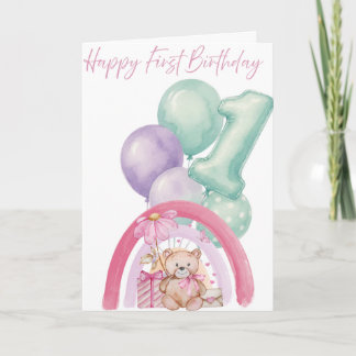 Carte Joyeux 1er Anniversaire