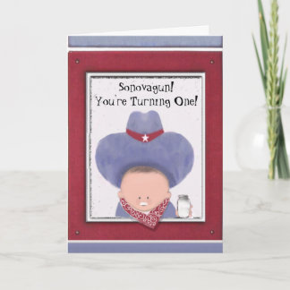 Carte Joyeux 1er anniversaire