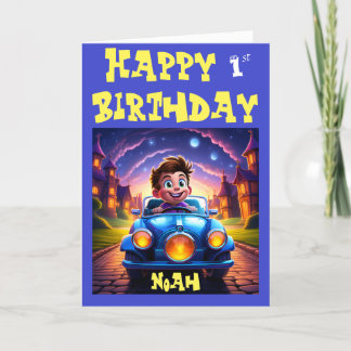 Carte Joyeux 1er anniversaire Noah