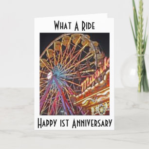 Carte Joyeux 1er anniversaire - QUELLE BALADE