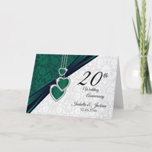 Carte Joyeux 20ème Anniversaire