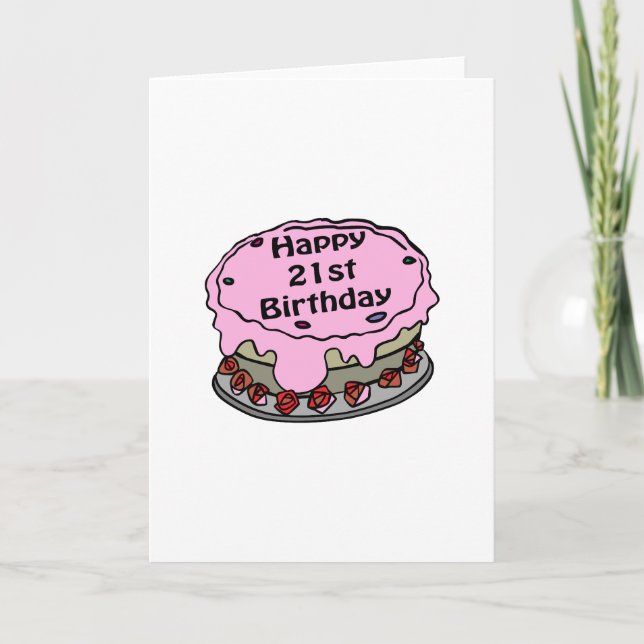 Carte Joyeux 21e anniversaire ! (Devant)