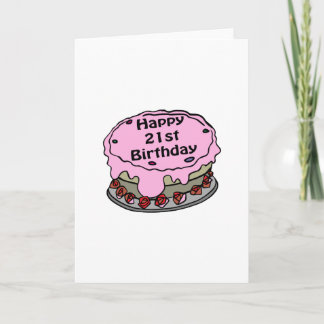 Carte Joyeux 21e anniversaire !