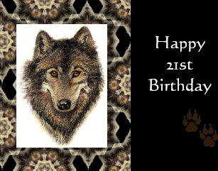 Cartes Loup D Anniversaire Zazzle Fr