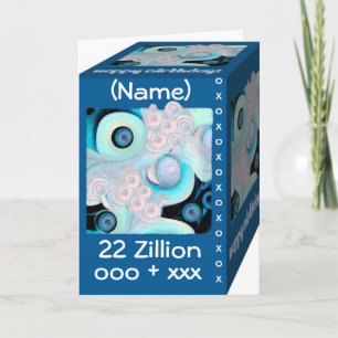 Carte Joyeux 22e anniversaire - 22 Zillion de câlins et