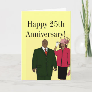Carte Joyeux 25e anniversaire