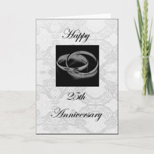 Carte Joyeux 25e Anniversaire de Mariage