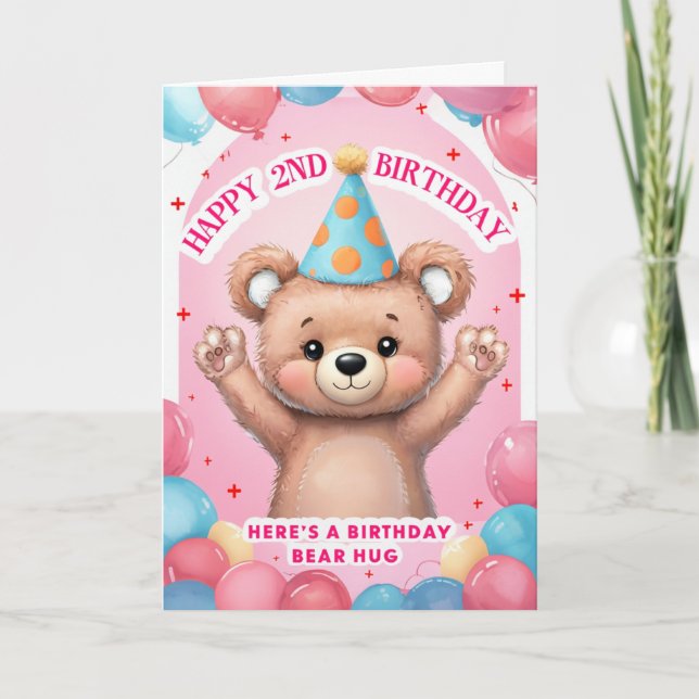 Carte Joyeux 2e anniversaire (Devant)