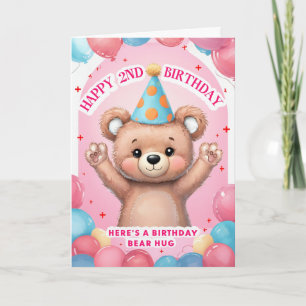Carte Joyeux 2e anniversaire